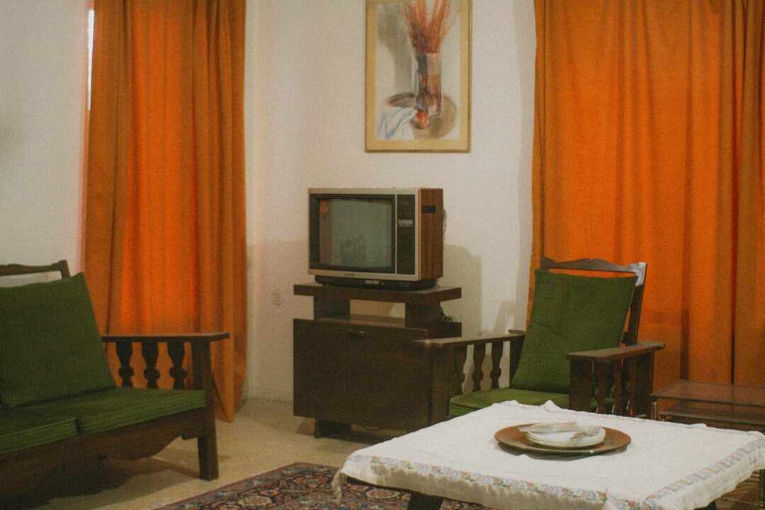 vintage television set